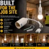 Casquillo E27 con conector rápido - Ideal para obras