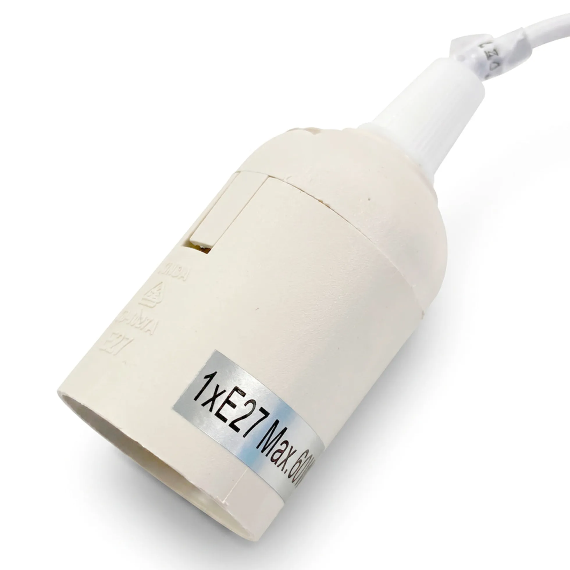 Casquillo E27 con conector rápido - Ideal para obras