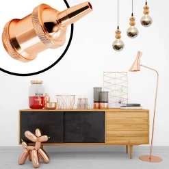 Casquillo E27 Dorado Rosa Vintage Series