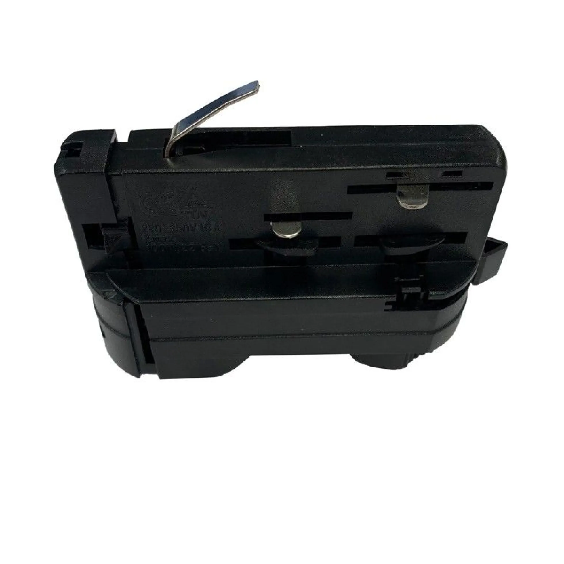 Conector adaptador a carril trifásico para luminarias