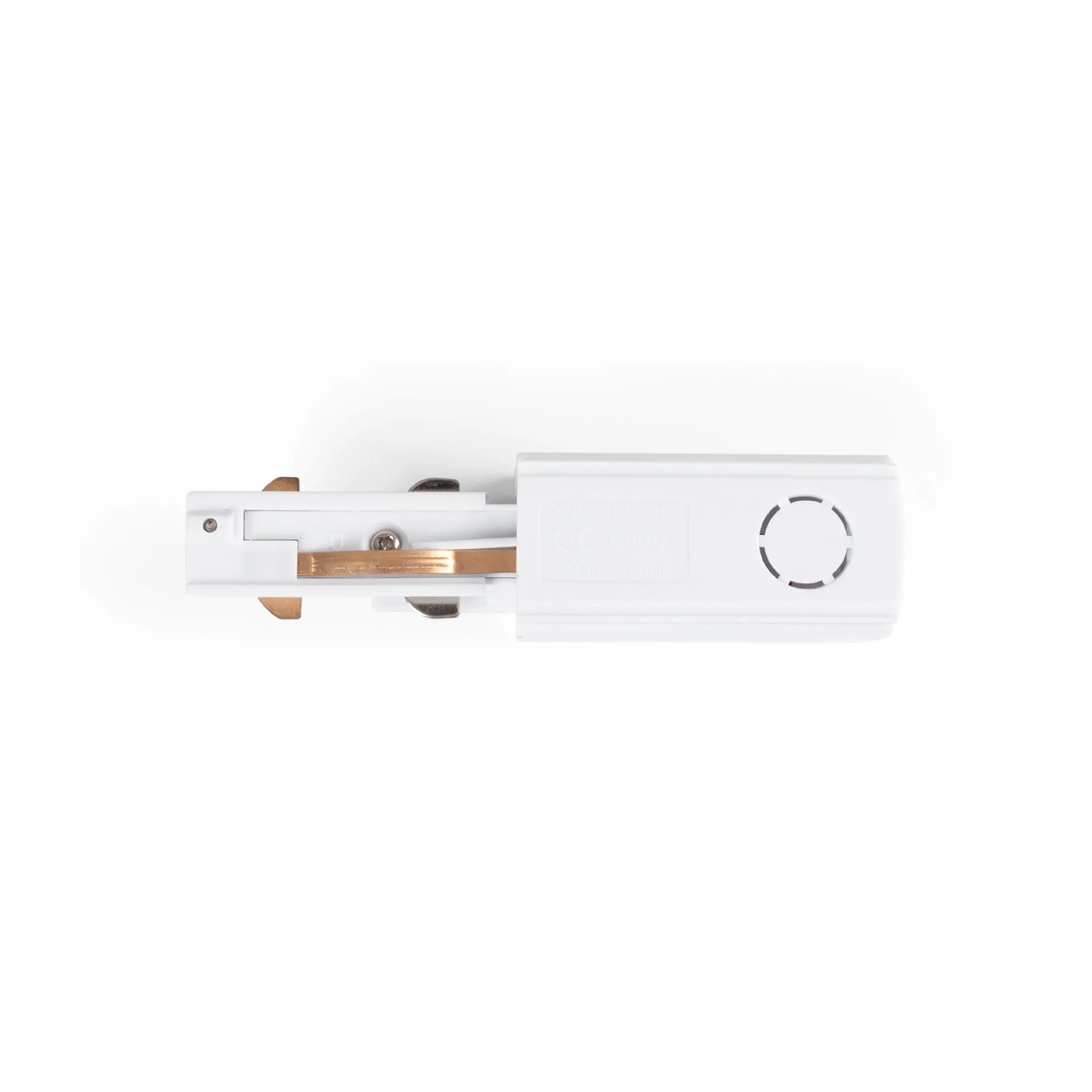 Conector alimentador para carril trifásico de superficie - Compatibilidad DALI
