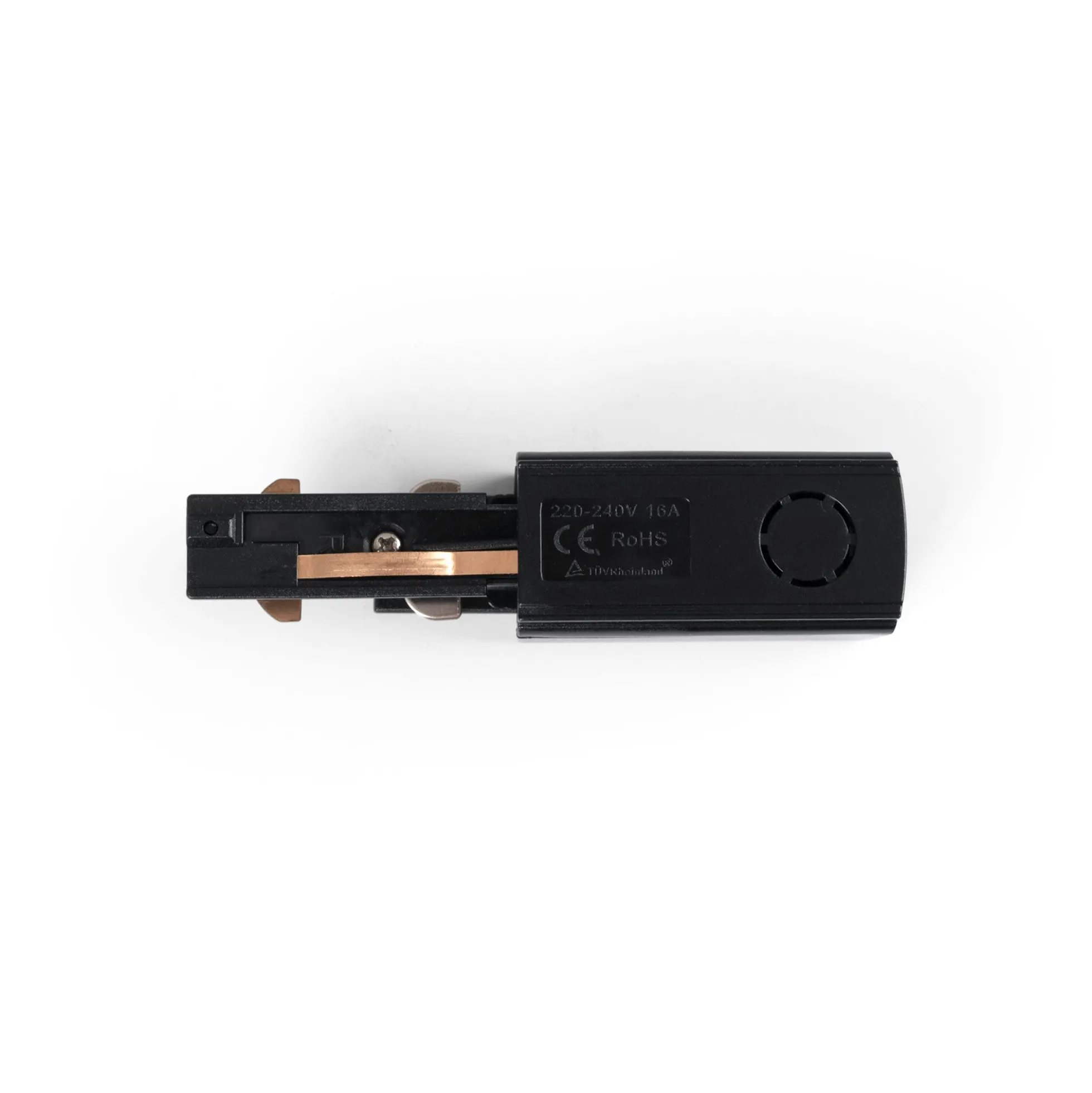Conector alimentador para carril trifásico de superficie - Compatibilidad DALI