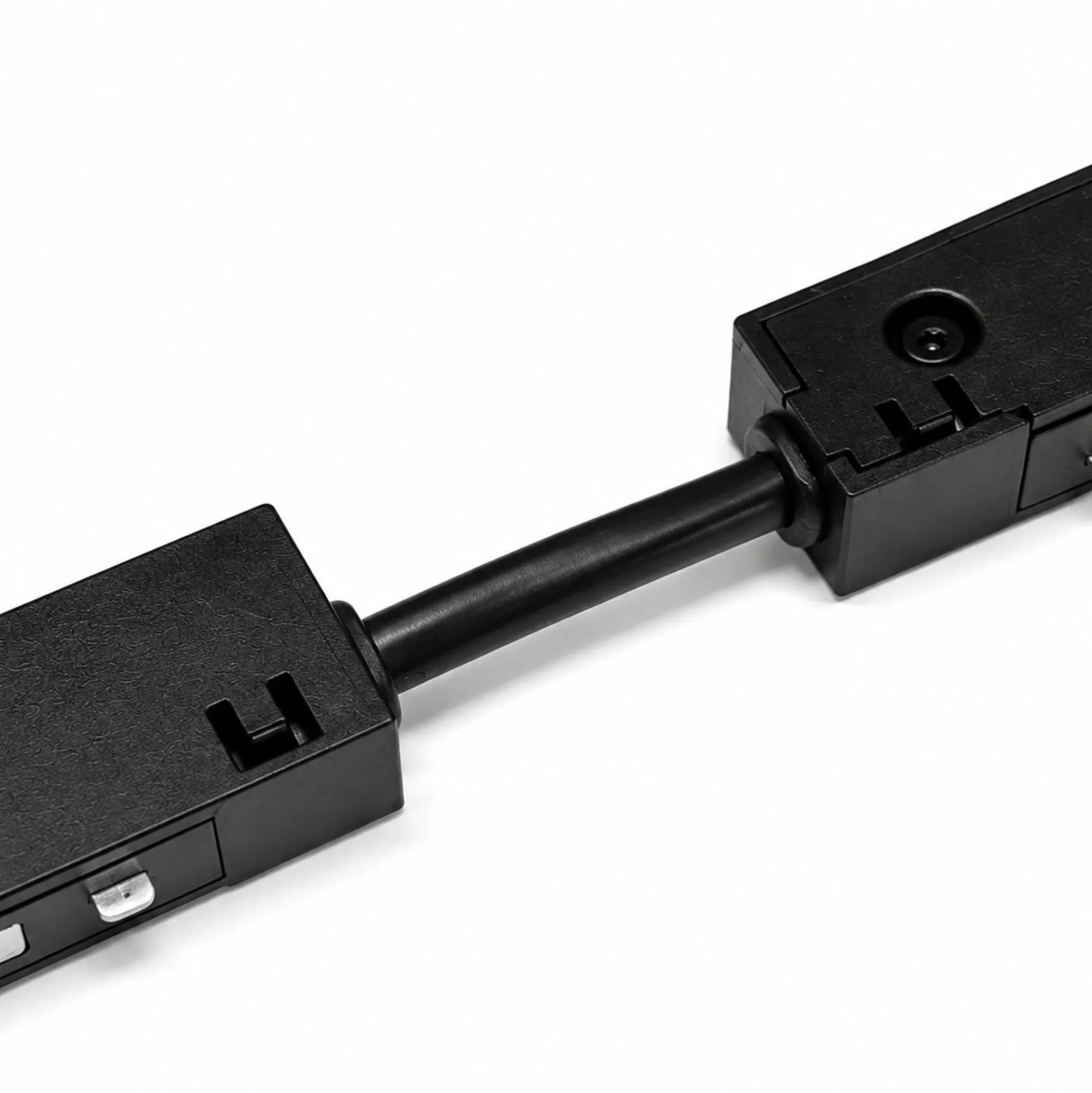Conector con cable para carril magnético - 10 mm - 48V - Conexión recta o curva