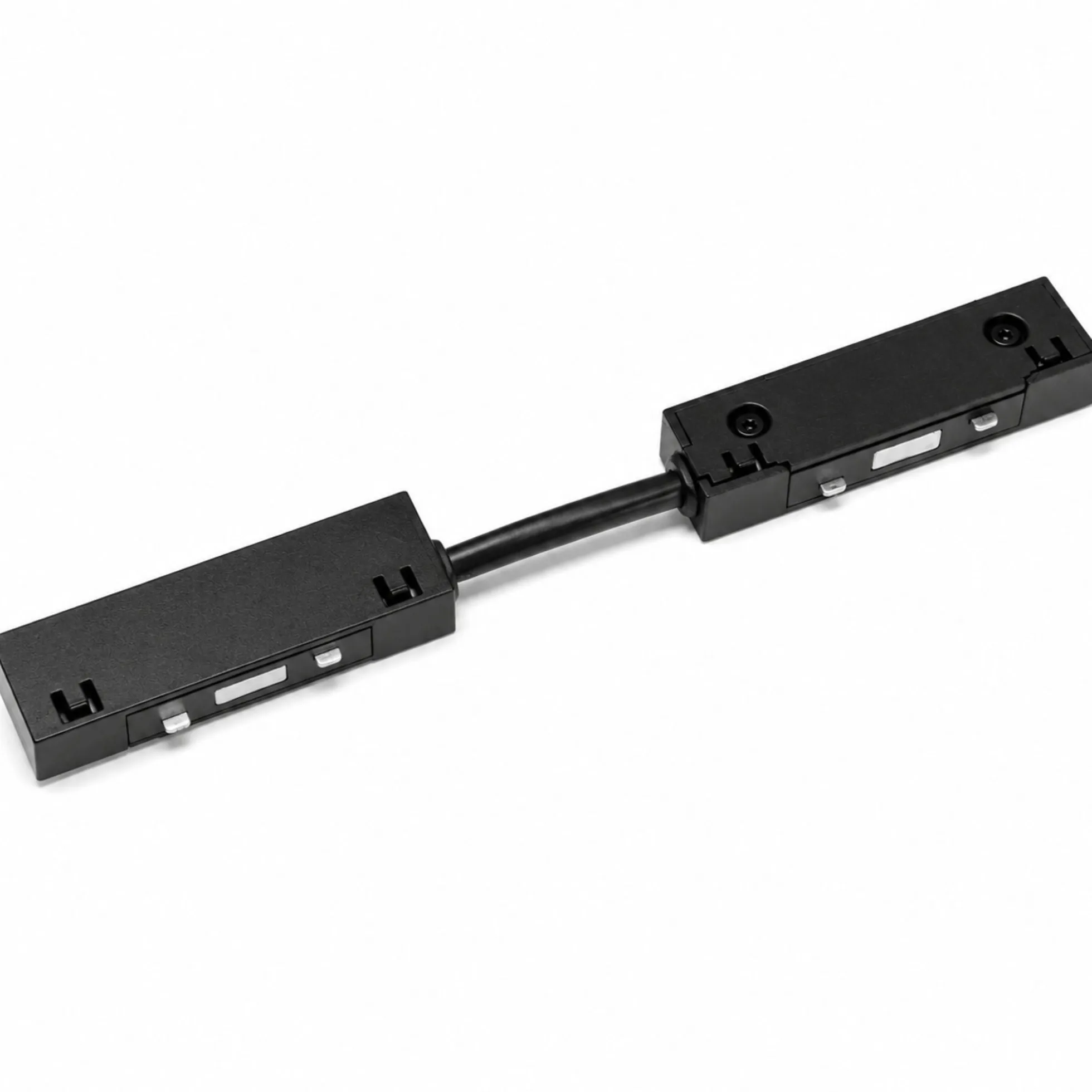 Conector con cable para carril magnético - 10 mm - 48V - Conexión recta o curva