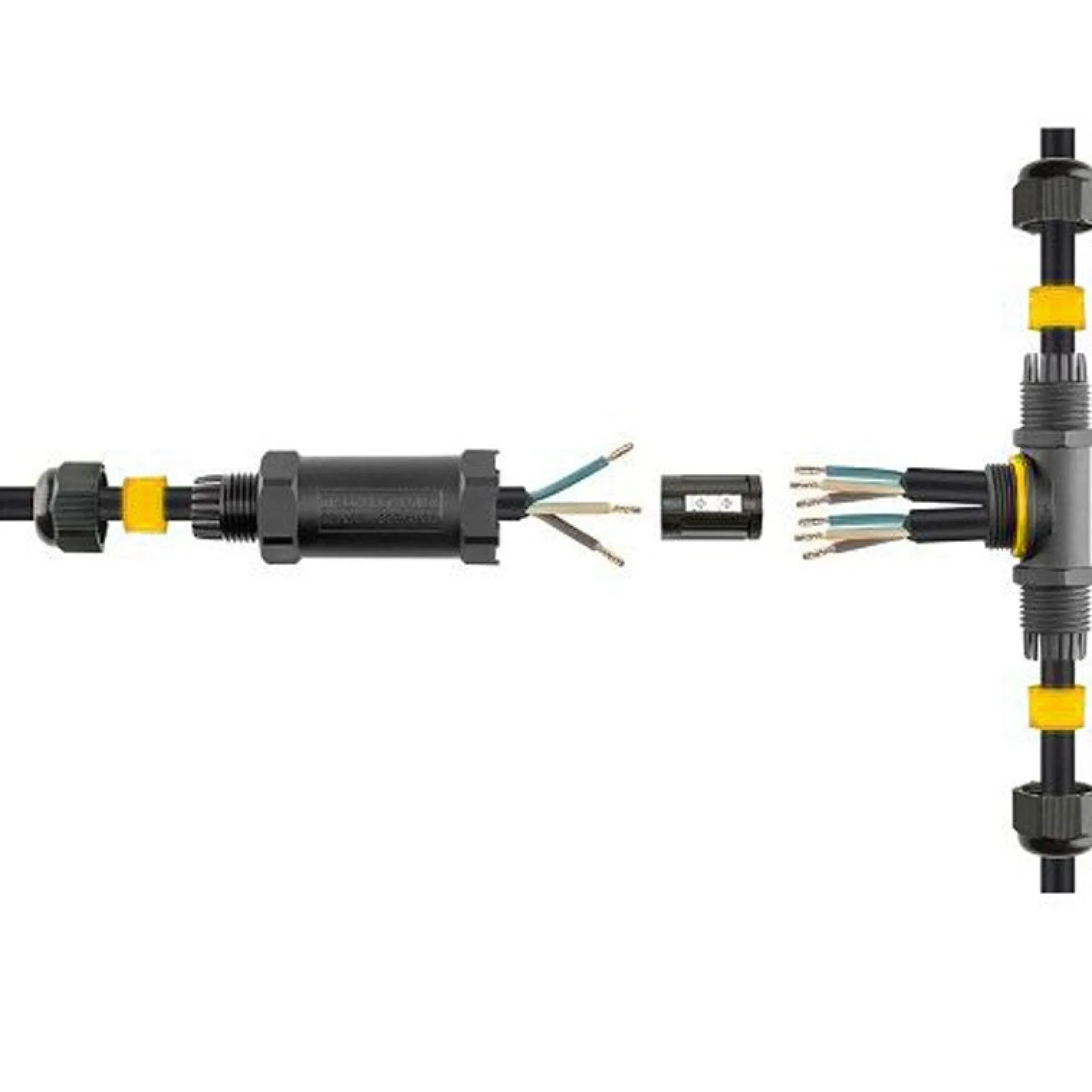 Conector de Empalme Múltiple Impermeable IP68 0.5 - 4.0mm²