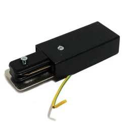 Conector de inicio para carril monofásico de superficie