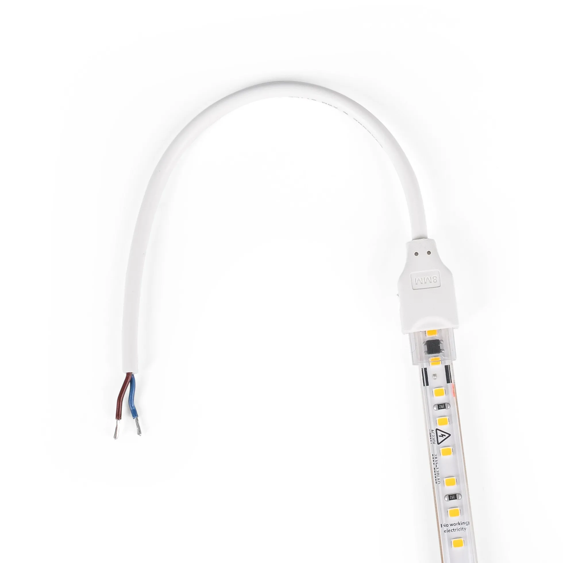 Conector de inicio + Tapón final para tira LED Monocolor IP65 - 10mm
