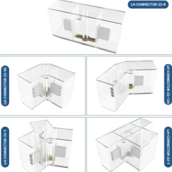 Conector en T para luminaria lineal - 2,2 cm