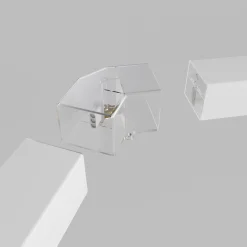 Conector en V para hexágono - 120° - 4 cm