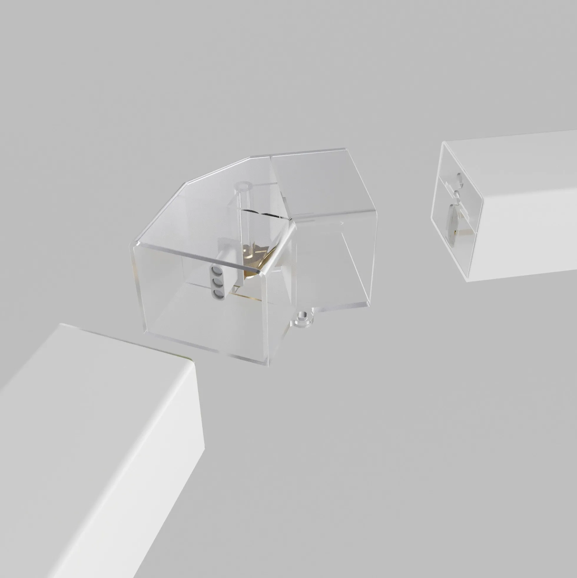 Conector en V para hexágono - 120° - 4 cm