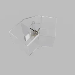 Conector en V para hexágono - 120° - 4 cm