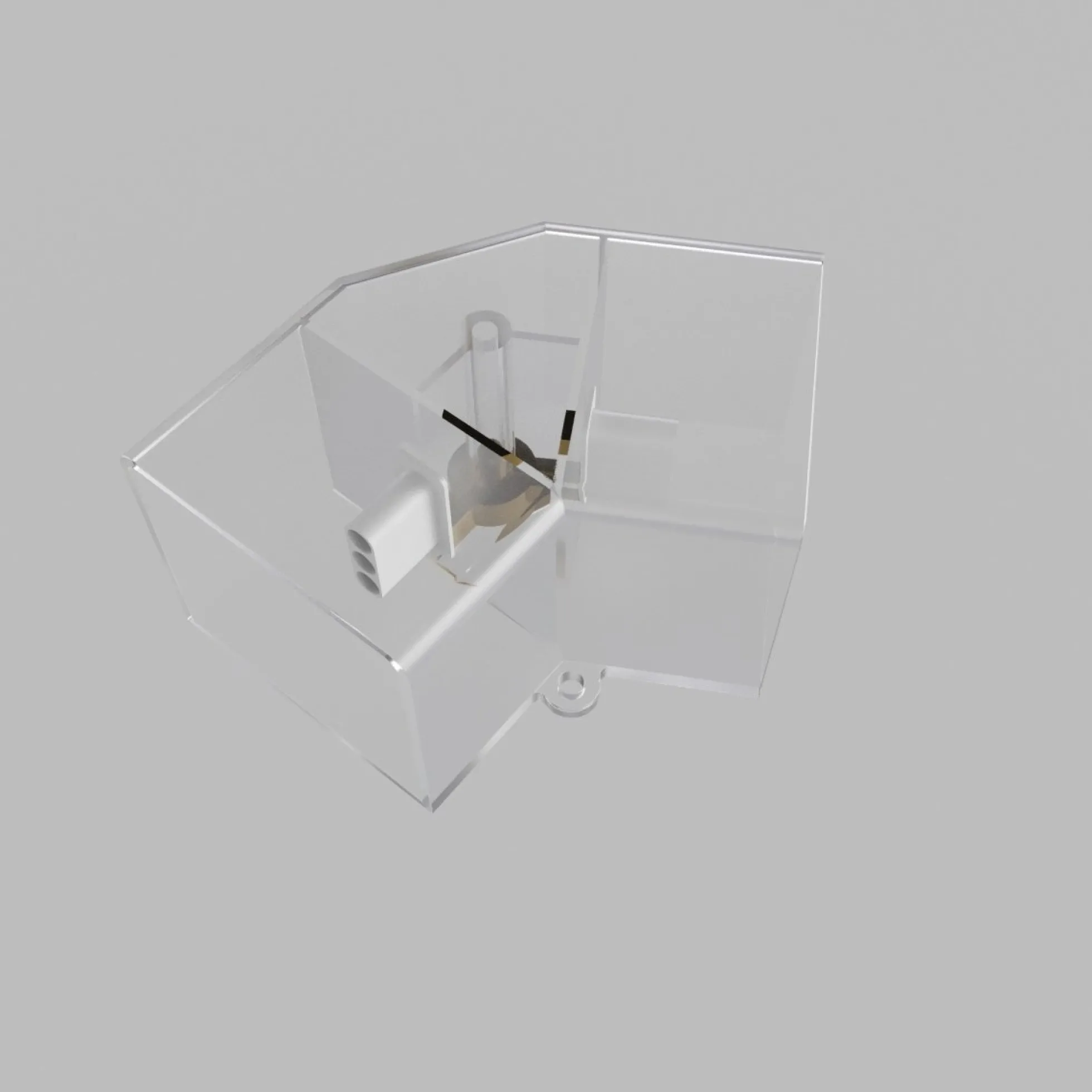 Conector en V para hexágono - 120° - 4 cm