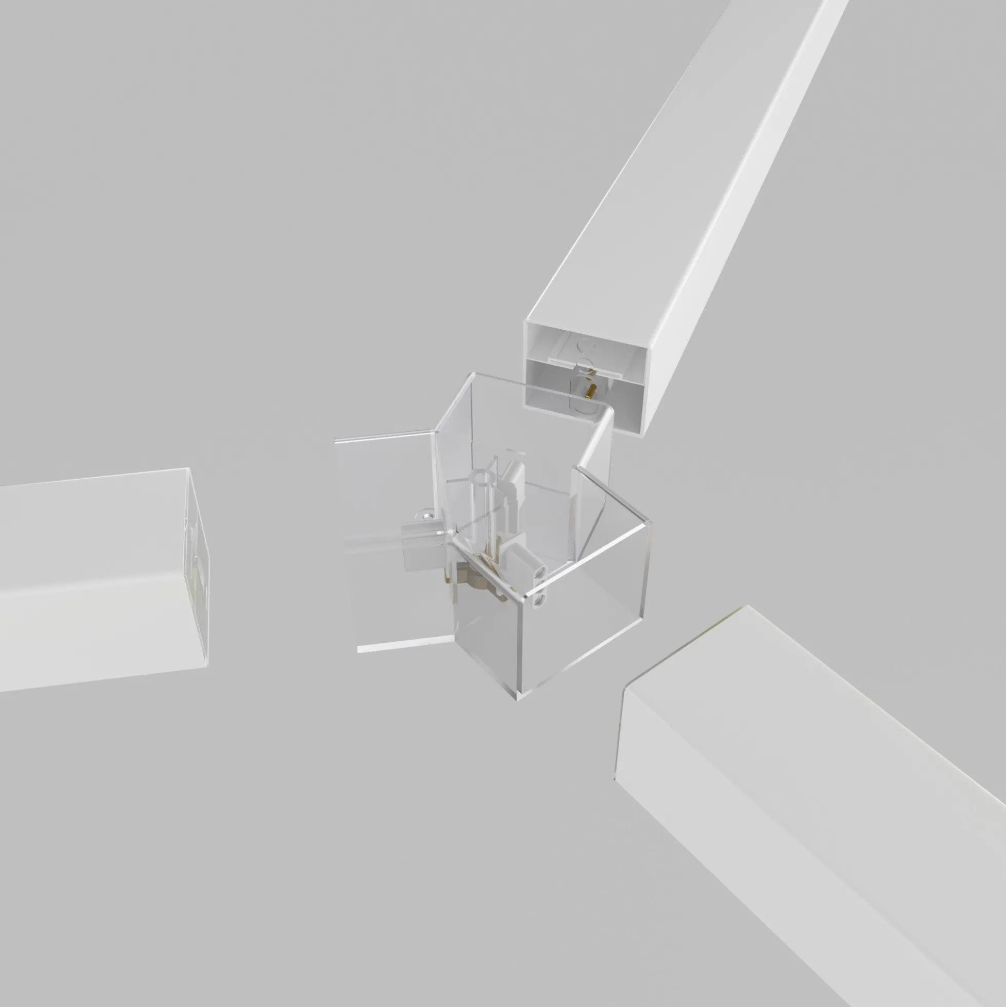 Conector en Y para hexágono - 4 cm