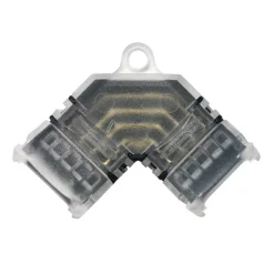 Conector esquina en "L" tira LED SMD RGB 12V / 24V- 4 pines - Tira 10mm