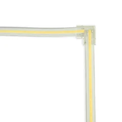 Conector estanco esquina para tira LED COB 220V - 2 pines - Tira 12mm - IP67