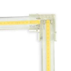 Conector estanco esquina para tira LED COB 220V - 2 pines - Tira 12mm - IP67