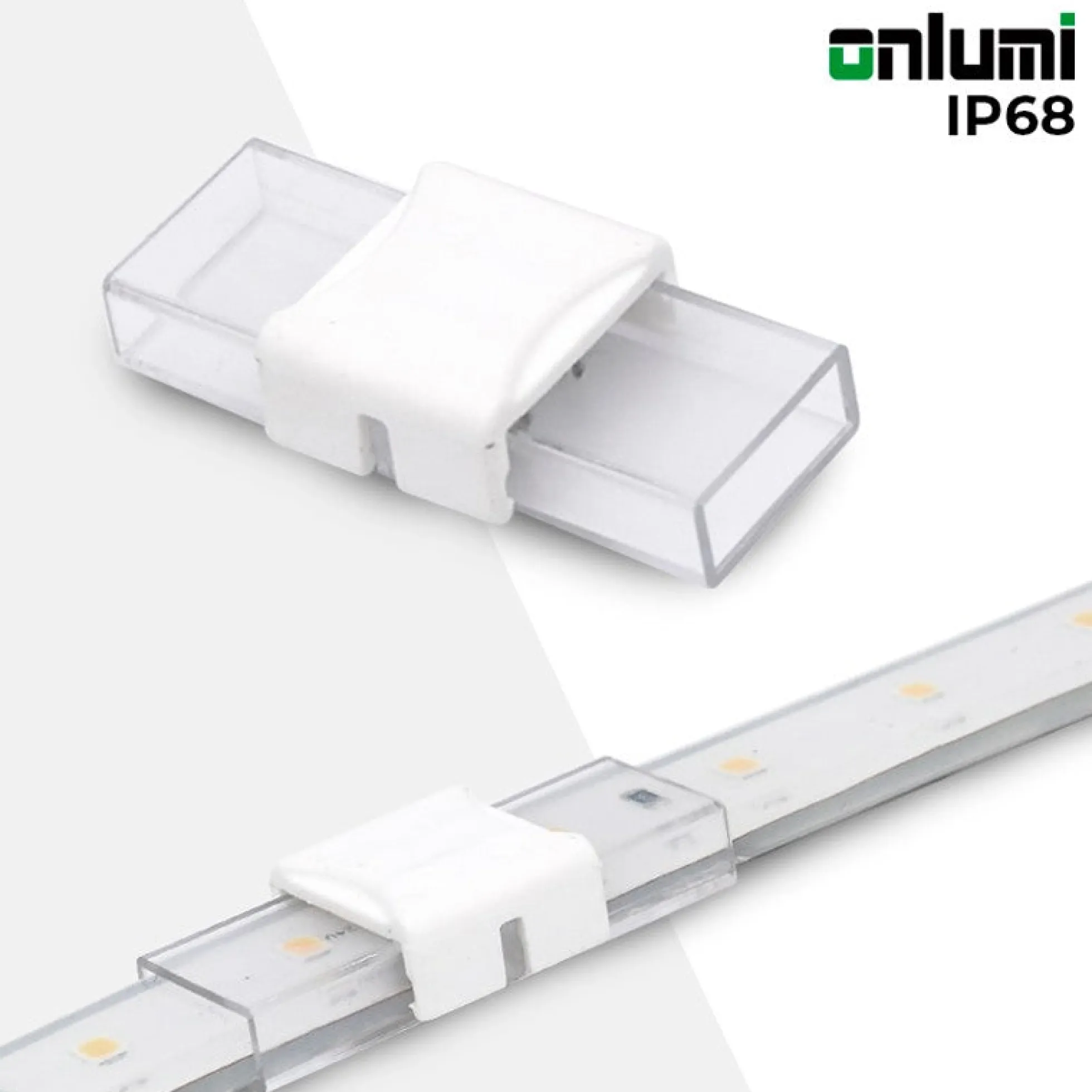 Conector estanco tira LED 10mm - tira a tira - IP68