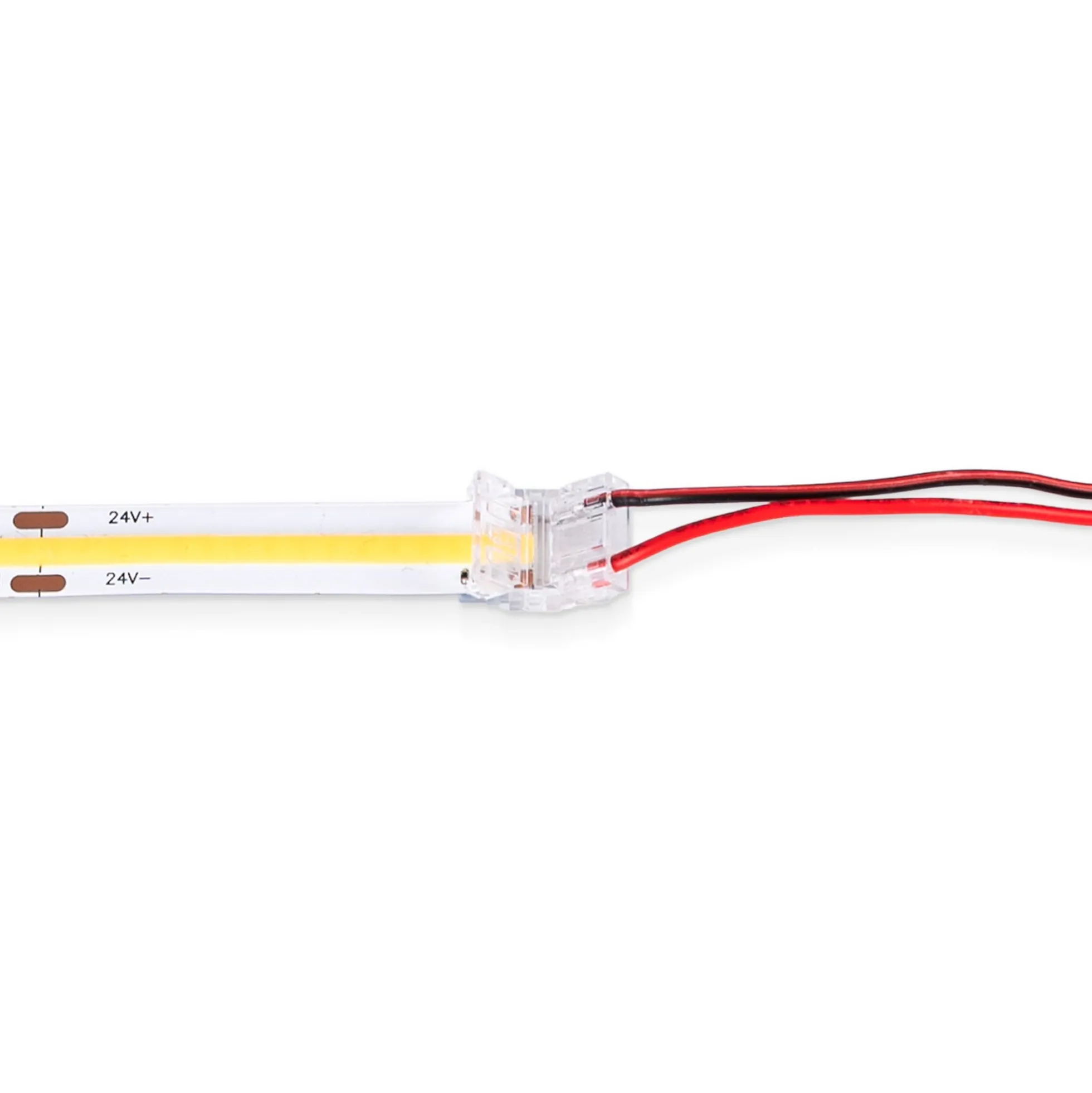 Conector Hippo monocolor COB Tira a Cable - PCB 10mm - 2 pines - IP20 - Máx. 24V
