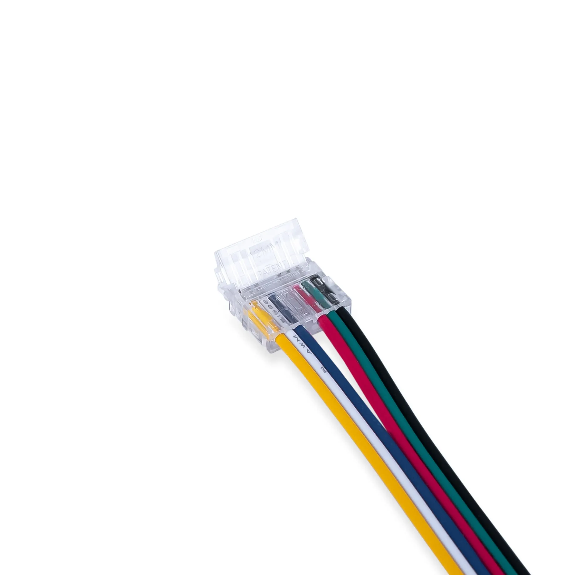 Conector Hippo RGB + CCT COB Tira a Controlador - PCB 12mm - 6 pines - IP20 - Máx. 24V