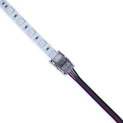 Conector Hippo RGB SMD Tira a Cable - PCB 10mm - 4 pines - IP20 - Máx. 24V