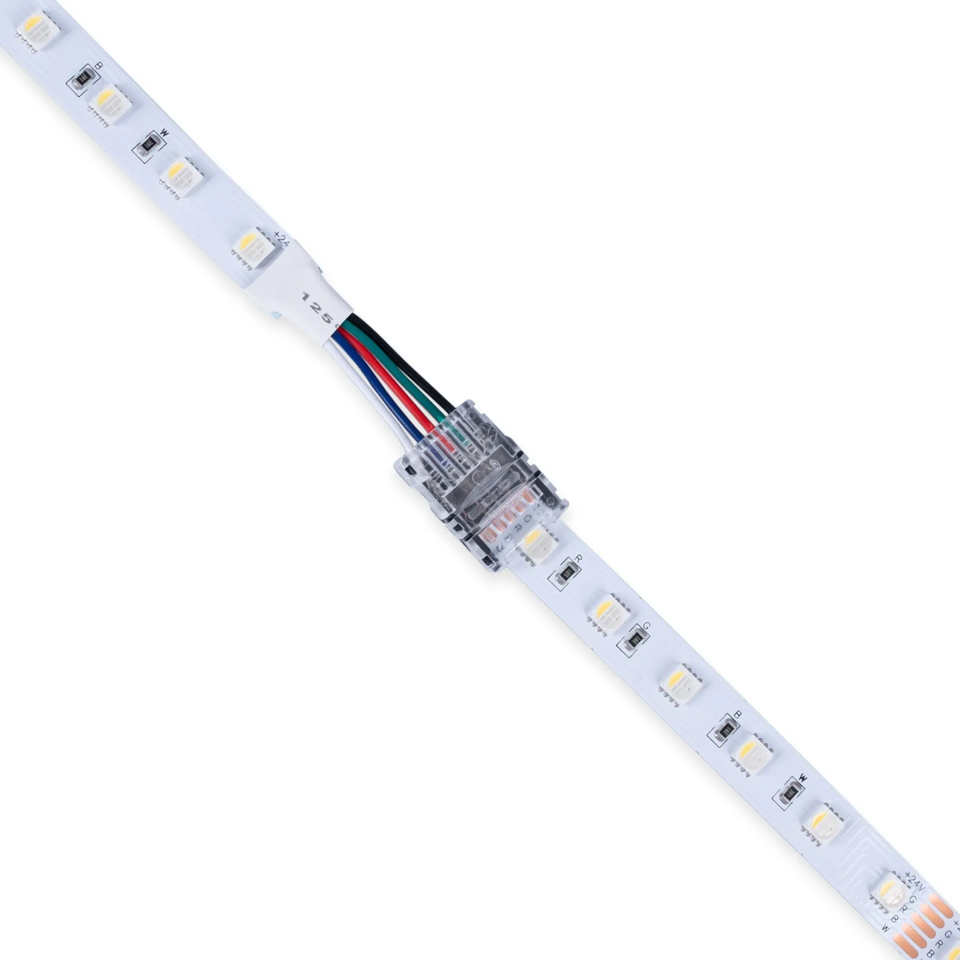 Conector Hippo RGBW SMD Tira a Cable - PCB 12mm - 5 pines - IP20 - Máx. 24V