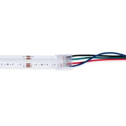 Conector Hippo Tira RGB COB a Cable - PCB 12mm - 4 pines - IP20 - Máx. 24V
