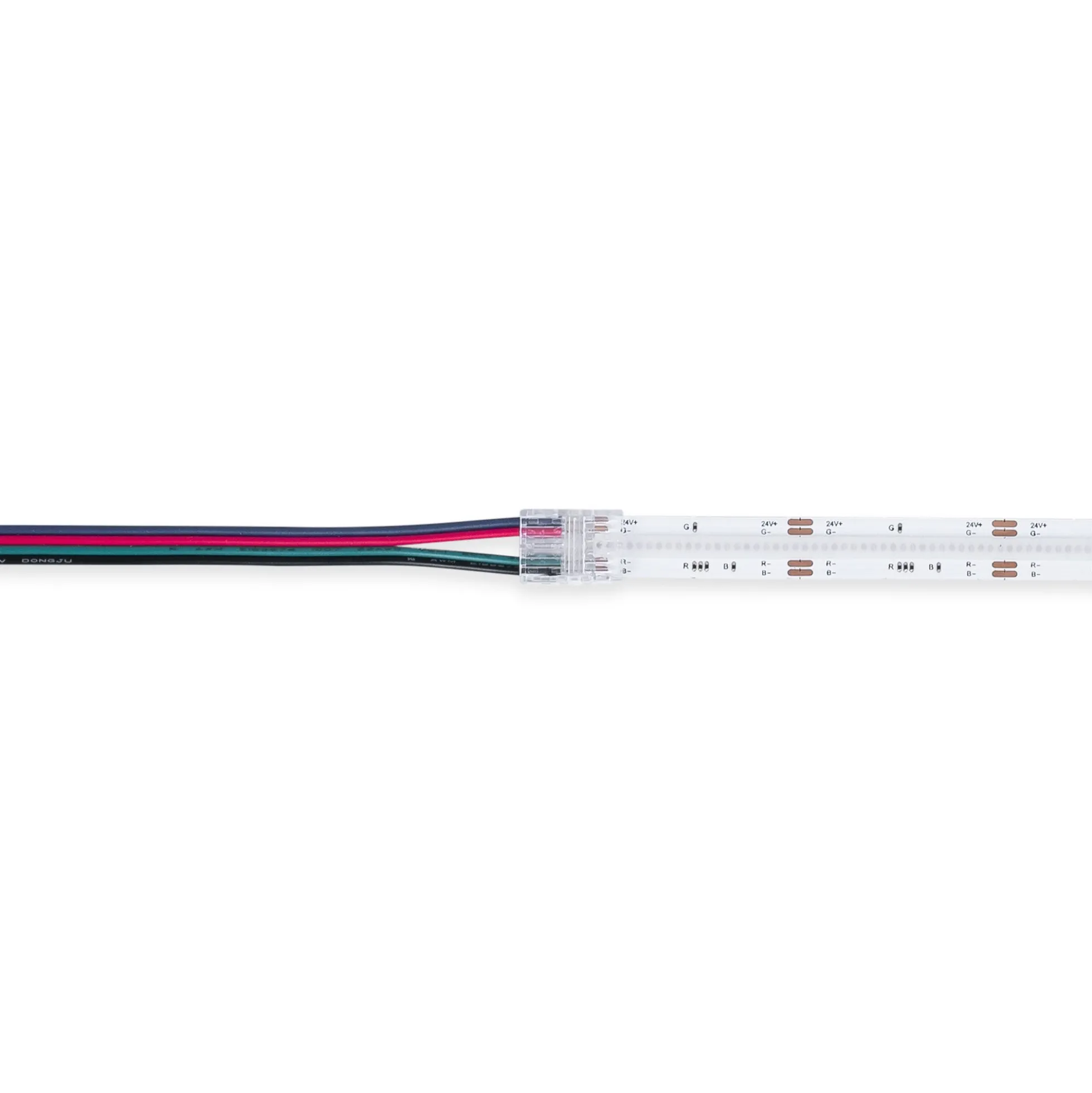 Conector Hippo Tira RGB COB a Controlador - PCB 10mm - 4 pines - IP20 - Máx. 24V