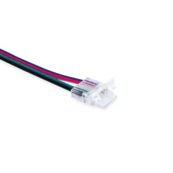 Conector Hippo Tira RGB COB a Controlador - PCB 10mm - 4 pines - IP20 - Máx. 24V