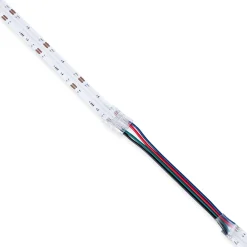 Conector Hippo Tira RGB COB a Cable - PCB 10mm - 4 pines - IP20 - Máx. 24V