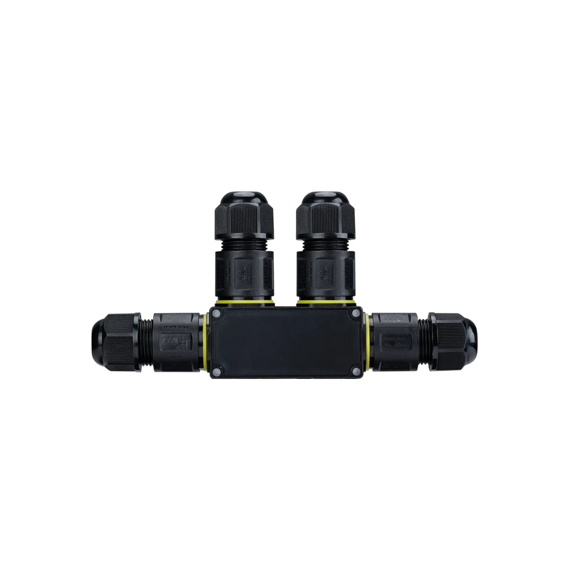 Conector impermeable en F - 3P - IP68 - 0,5-2,5mm² - 24A - T105