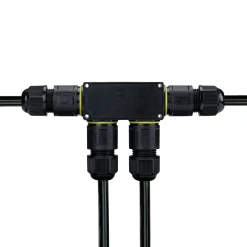 Conector impermeable en F - 3P - IP68 - 0,5-2,5mm² - 24A - T105