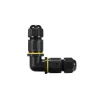 Conector impermeable en L - 3P - IP68 - 0,5-2,5mm² - 24A - T105