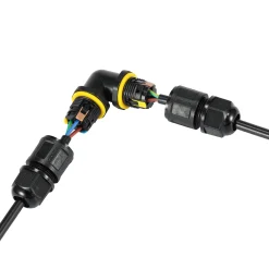 Conector impermeable en L - 3P - IP68 - 0,5-2,5mm² - 24A - T105