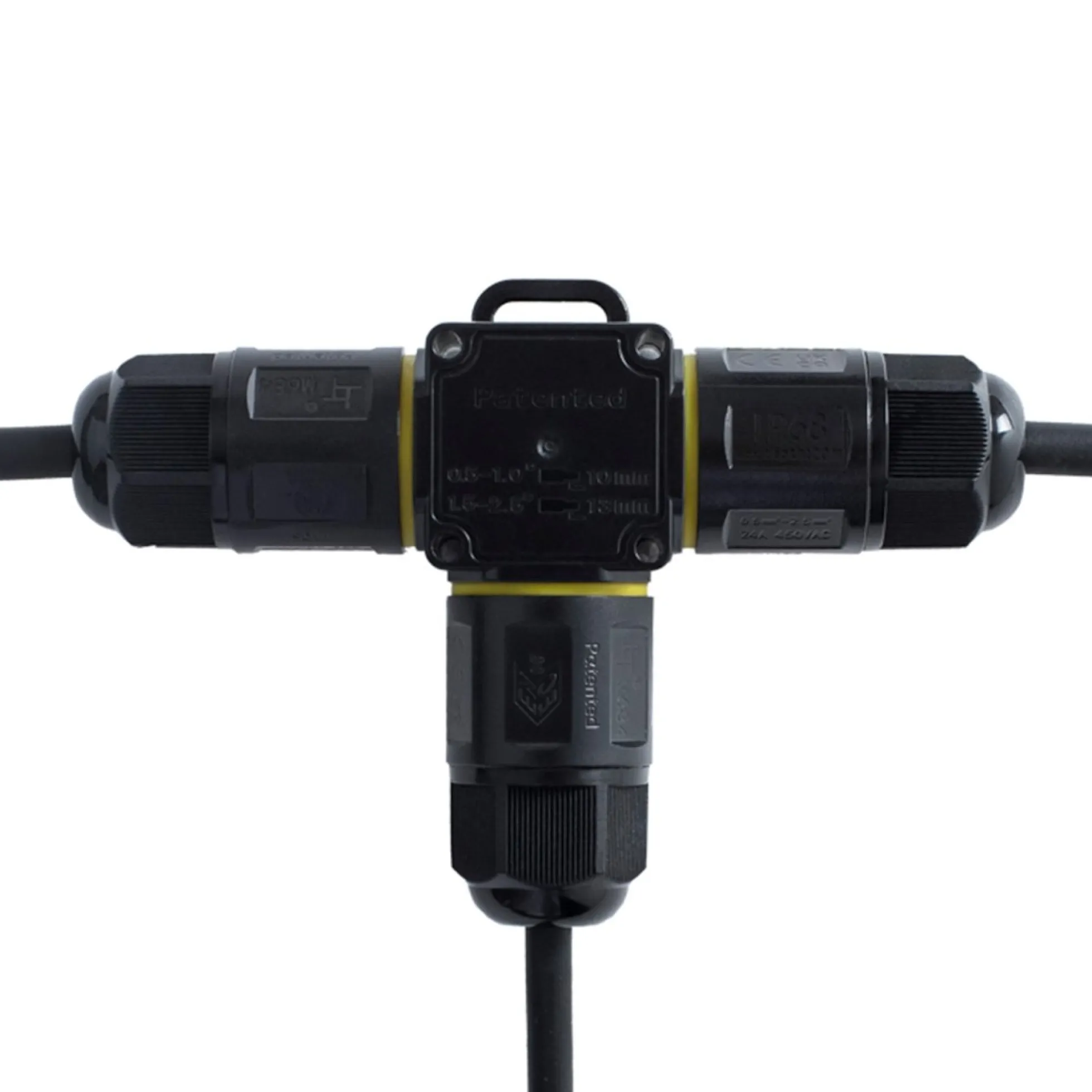 Conector impermeable en T - M20 - IP68 - 0.5 - 2.5mm²