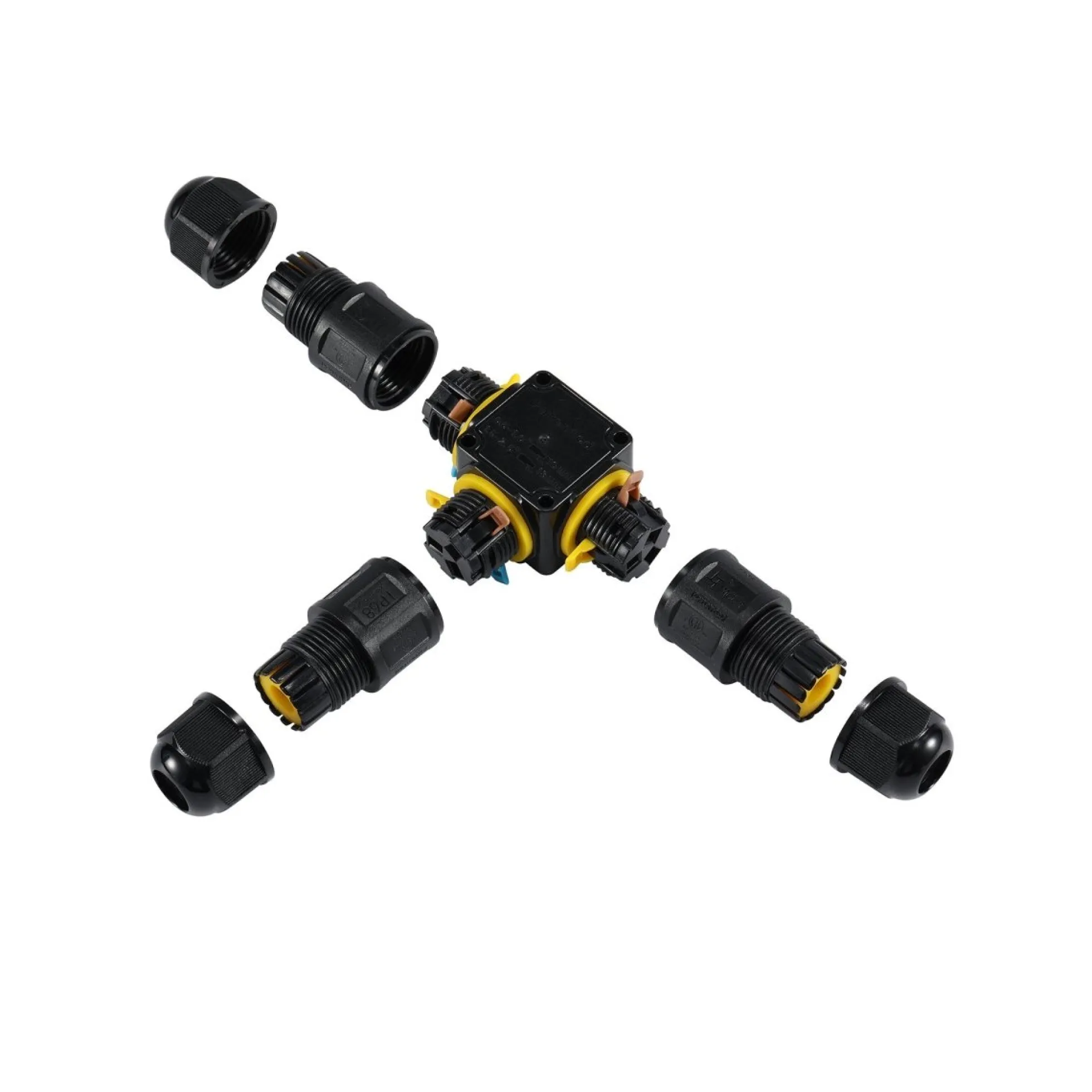 Conector impermeable en T - M20 - IP68 - 0.5 - 2.5mm²
