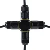 Conector impermeable en X - 3P - IP68 - 0,5-2,5mm² - 24A - T105