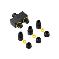Conector impermeable en Y - 3P - IP68 - 0,5-4,0mm² - 32A - T105
