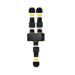 Conector impermeable en Y - 3P - IP68 - 0,5-4,0mm² - 32A - T105