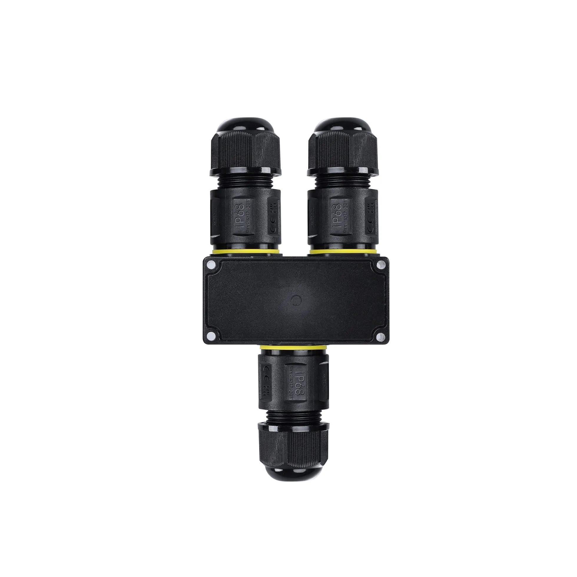 Conector impermeable en Y - 3P - IP68 - 0,5-4,0mm² - 32A - T105