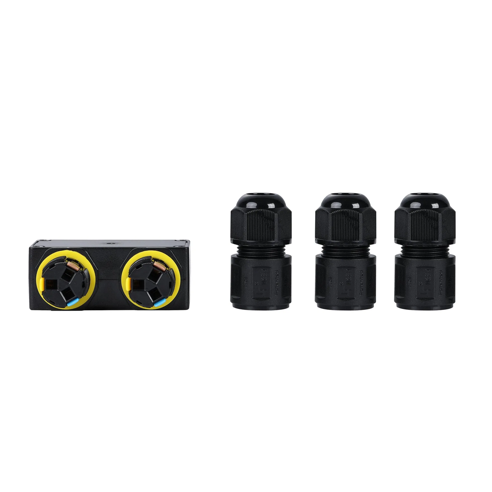 Conector impermeable en Y - 3P - IP68 - 0,5-4,0mm² - 32A - T105