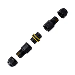 Conector impermeable - 2P - IP68 - 0.5-1.5mm² - 17,5A - T105