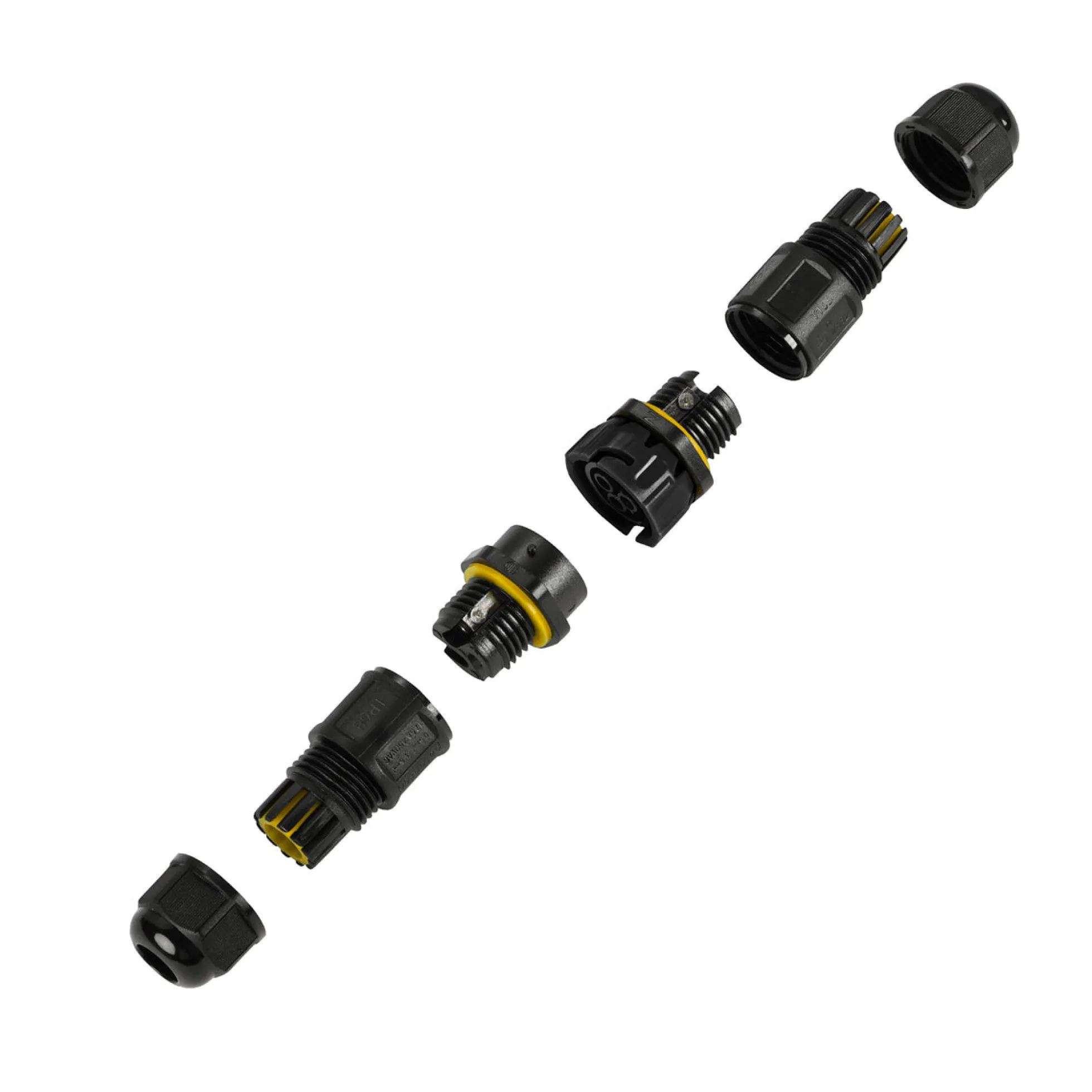 Conector impermeable - 3P - IP68 - 0.5-1.5mm² - 24A - T105