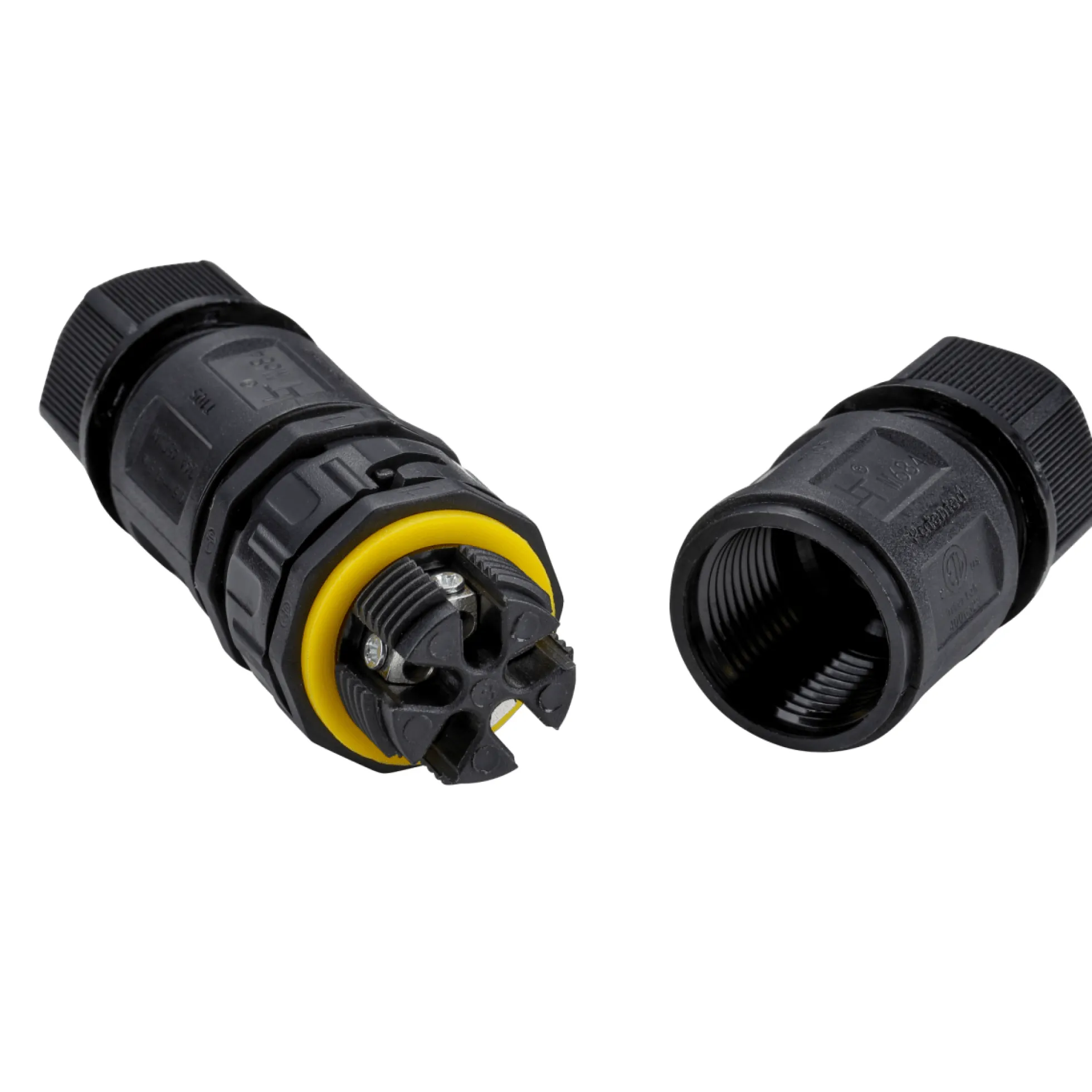 Conector impermeable - 6P - Macho y hembra - IP68 - 0,5-2,5mm² - 24A - T105