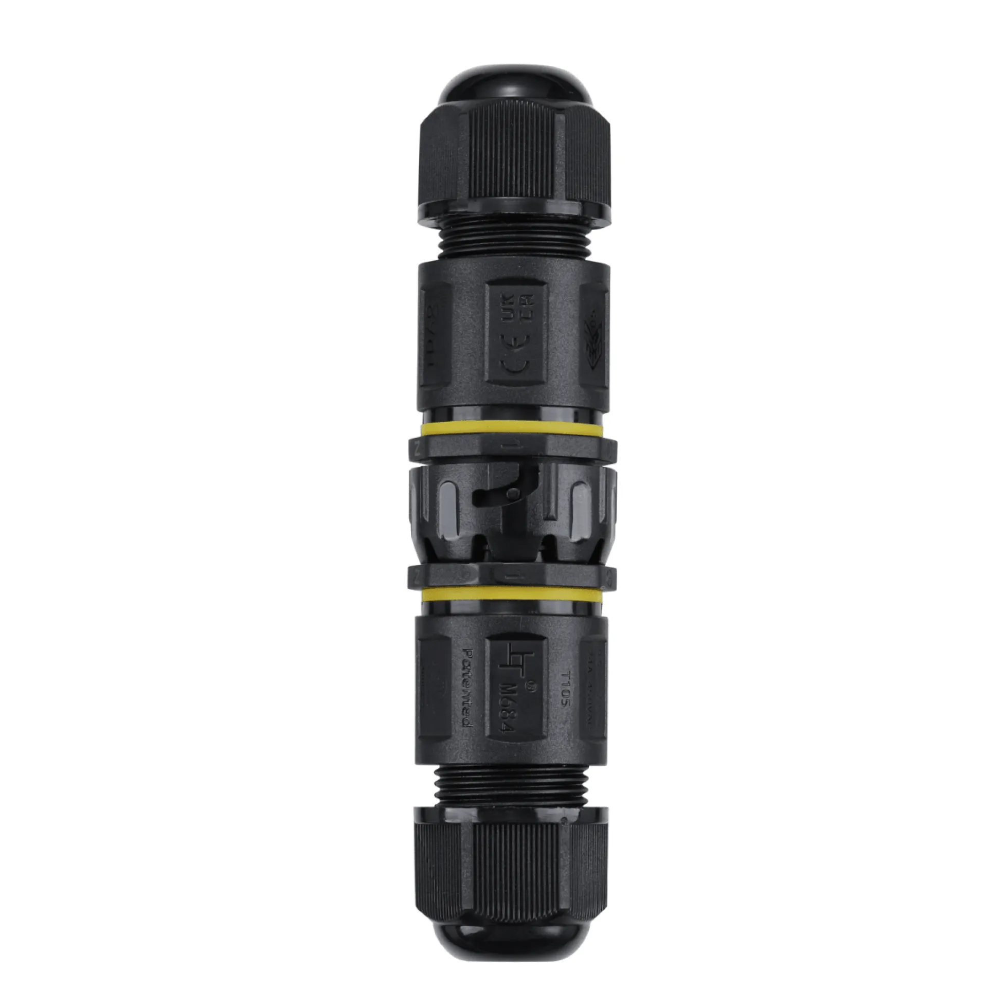 Conector impermeable - 6P - Macho y hembra - IP68 - 0,5-2,5mm² - 24A - T105