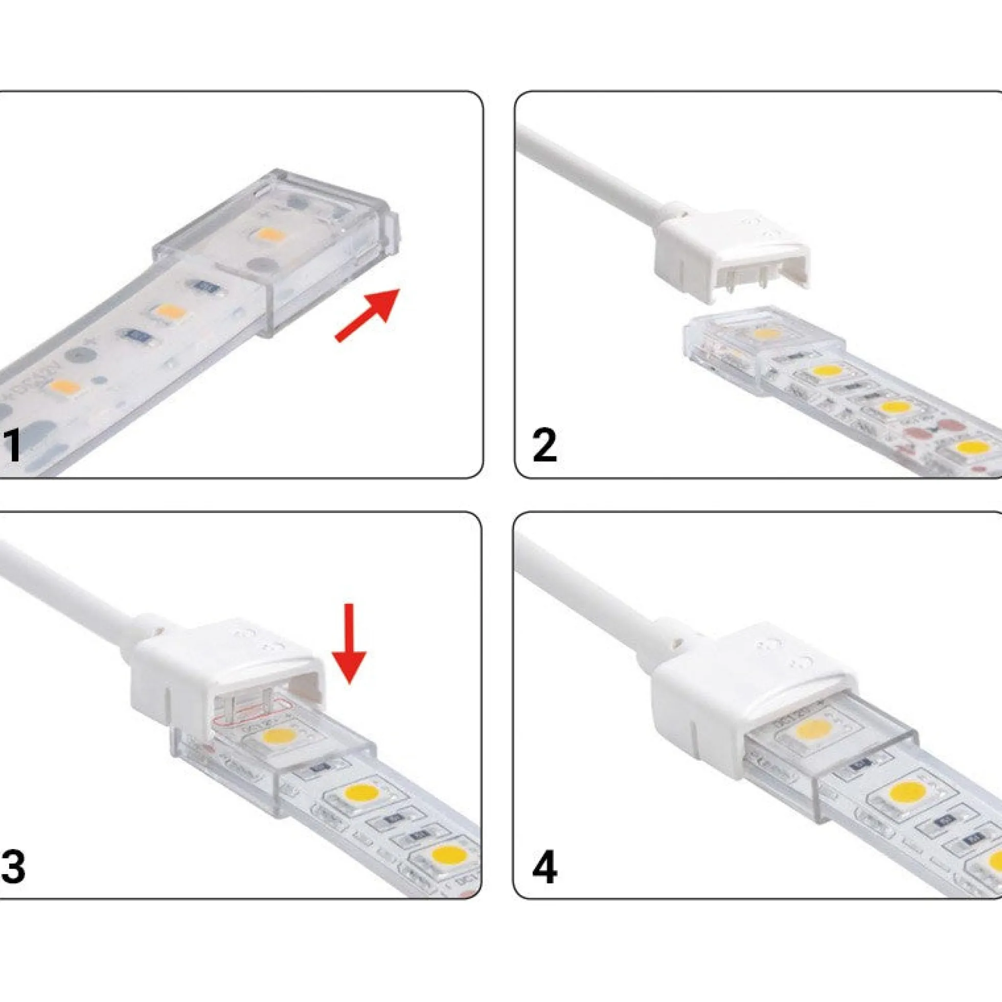 Conector inicio tira a cable CCT PCB 10mm IP68