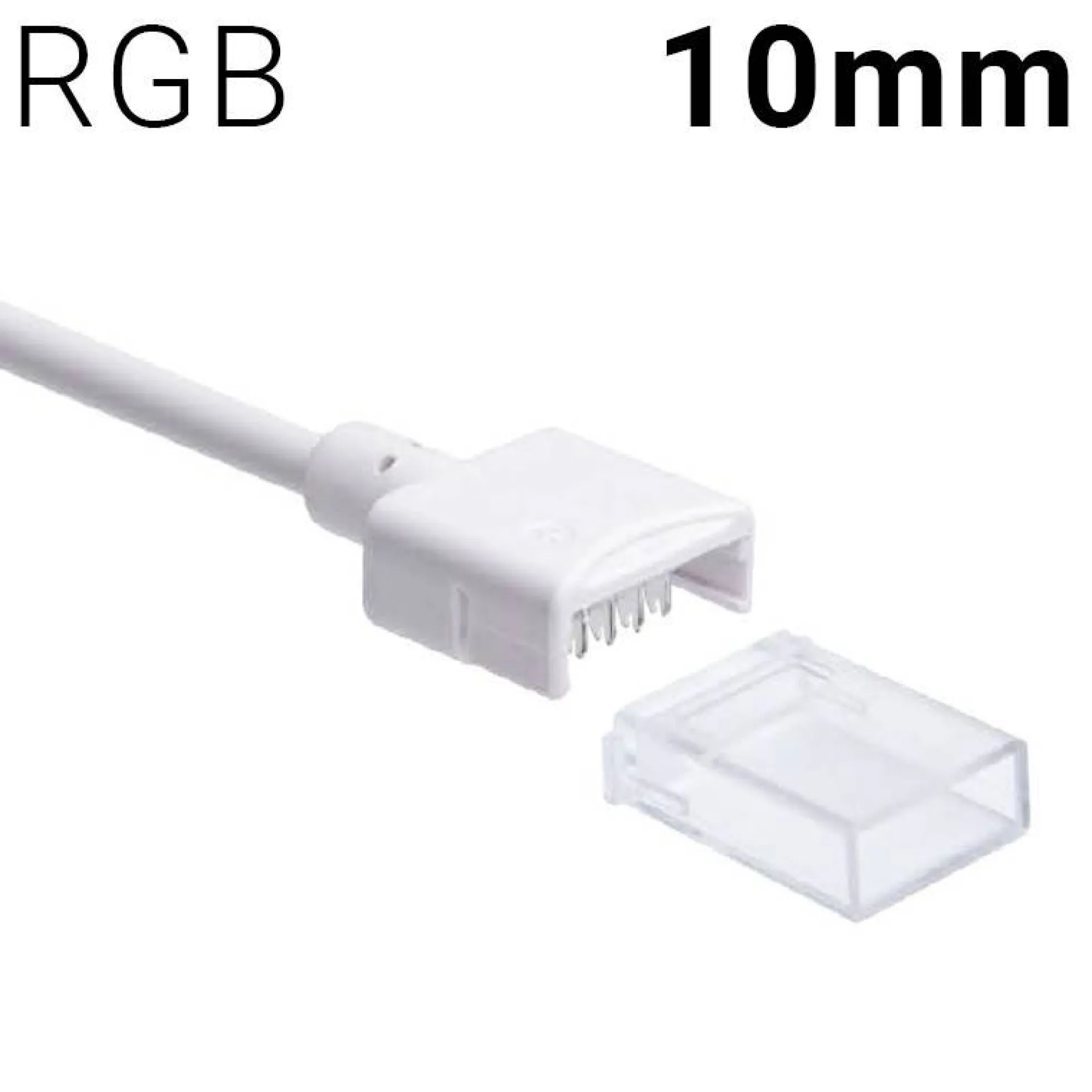 Conector inicio tira a cable RGB PCB 10mm IP68