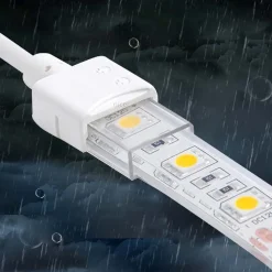 Conector inicio tira LED estanco 10mm - 2 pines - IP68