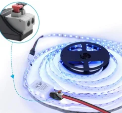Conector Jack RCA Macho conexión rápida para tira LED
