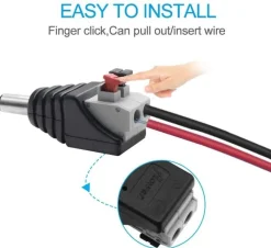 Conector Jack RCA Macho conexión rápida para tira LED