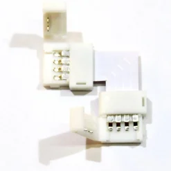 Conector para Tiras LED 12V RGB 10mm para esquinas 90º